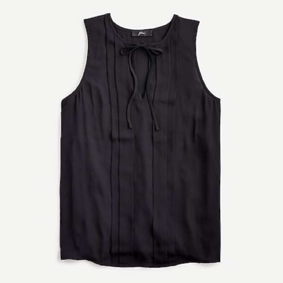 NWT J. Crew Pleated Sleeveless Blouse - Picture 1 of 4